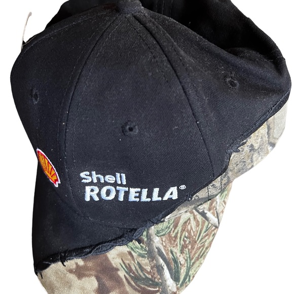 Realtree Shell Gas Rotella hat strap back black and camp new with tags. - Picture 6 of 6